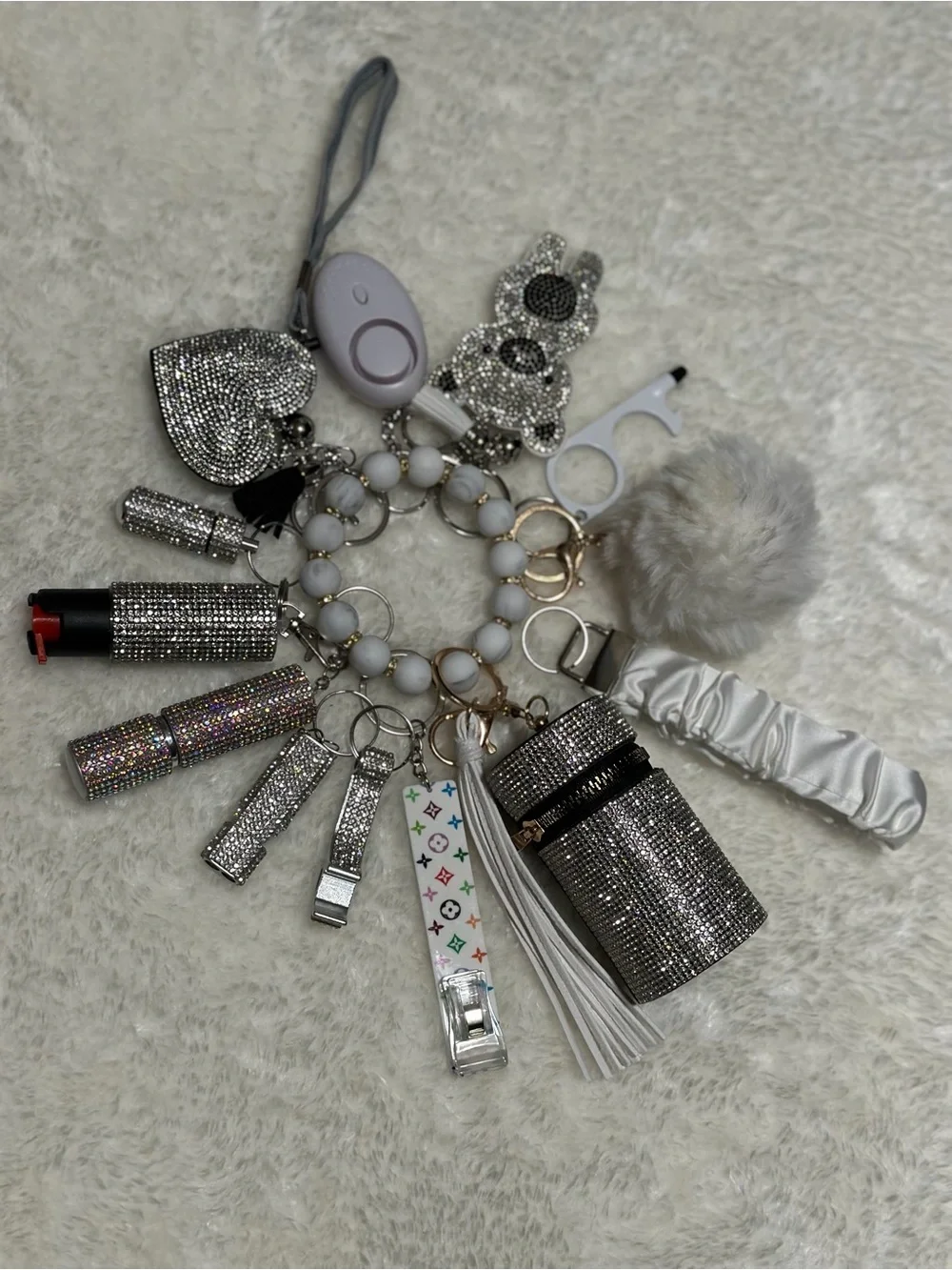 Bling Bear 14 pc Keychain Set Assorted Options B30